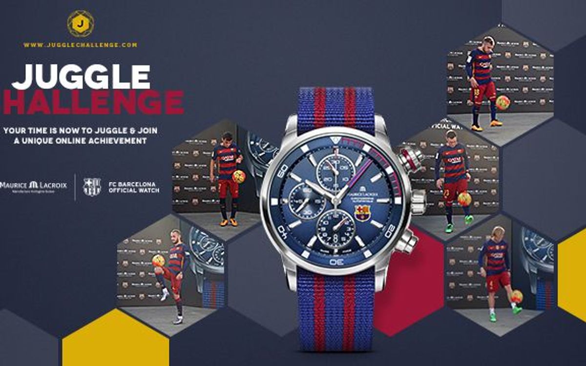 El FC Barcelona y Maurice Lacroix ponen en marcha el 'Juggle Challenge'