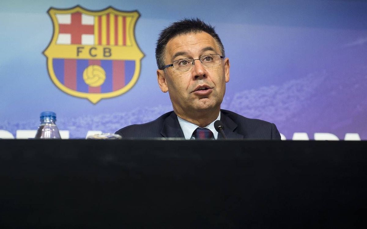 Josep Maria Bartomeu: “We are in an enviable situation”