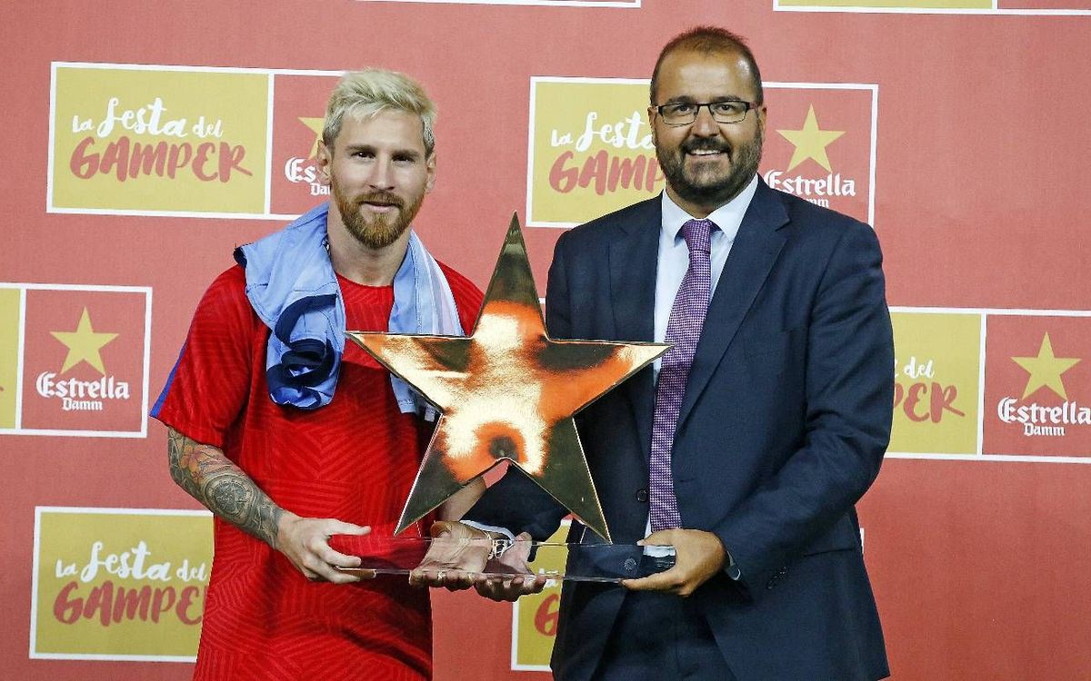 Leo Messi, MVP y máximo goleador de los Gamper