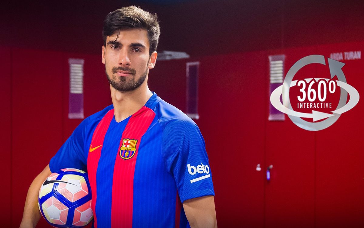 La presentació d’André Gomes amb el FC Barcelona, des de tots els punts de vista i en 360º