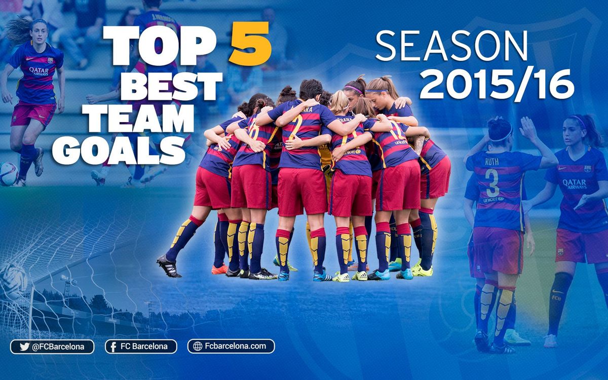 Los cinco mejores goles del Barça Femenino tras jugadas colectivas