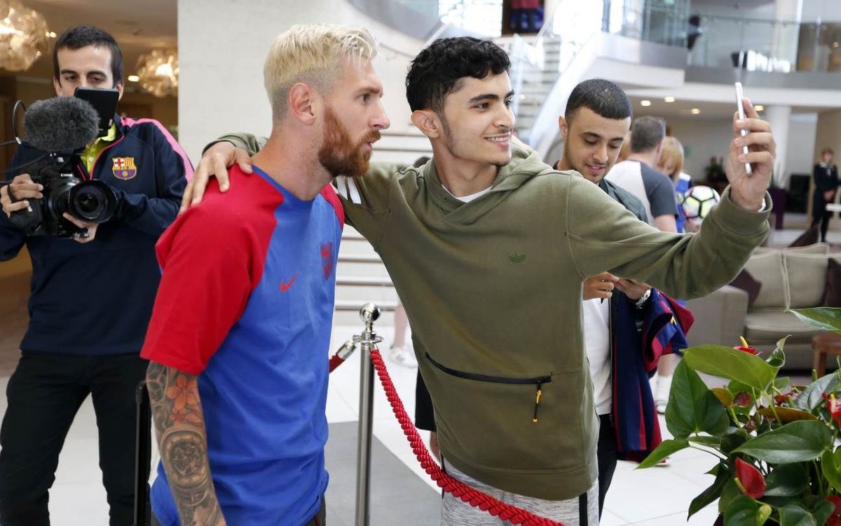 Així ha estat el viatge del Barça a Dublín