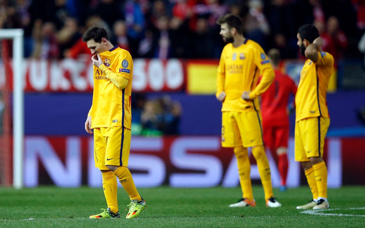 Atlético de Madrid – FC Barcelona: Adiós a la Champions... Ahora la Liga y la Copa (2-0)