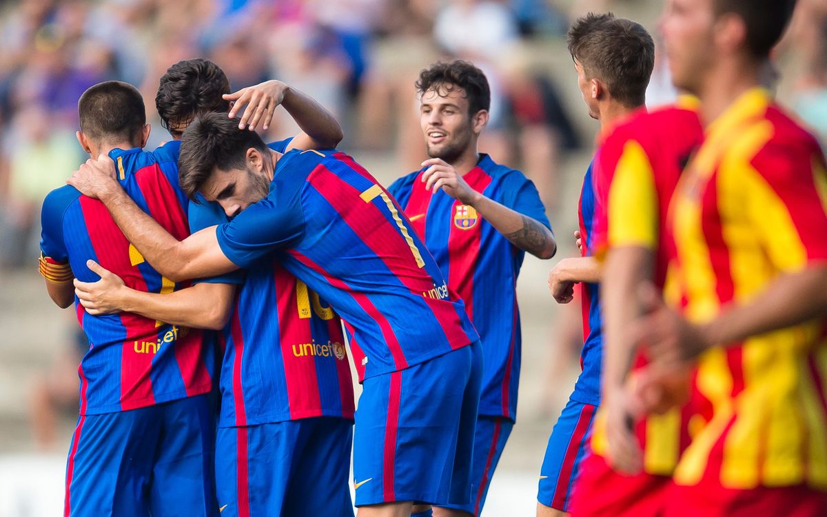 AEC Manlleu – Barça B: Victòria treballada per avançar a la Copa Catalunya (1-3)