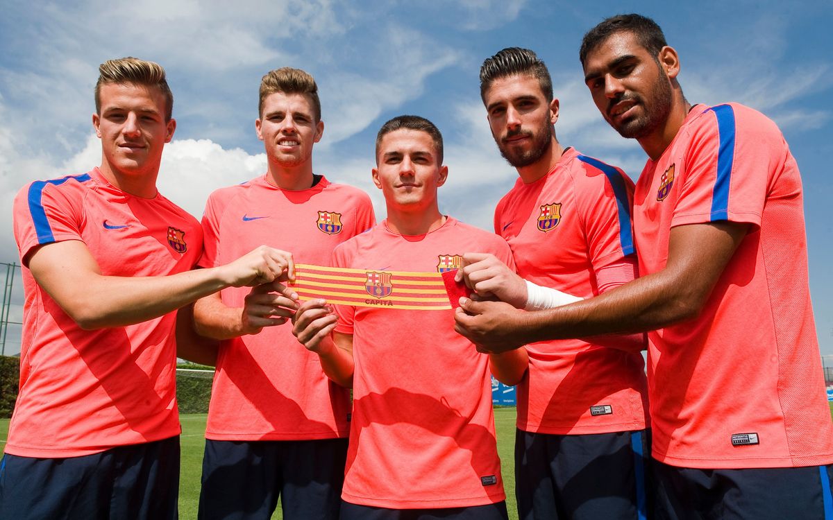 Palencia, Gumbau, Suárez, Tarín y Fali, nuevos capitanes del Barça B 2016/17