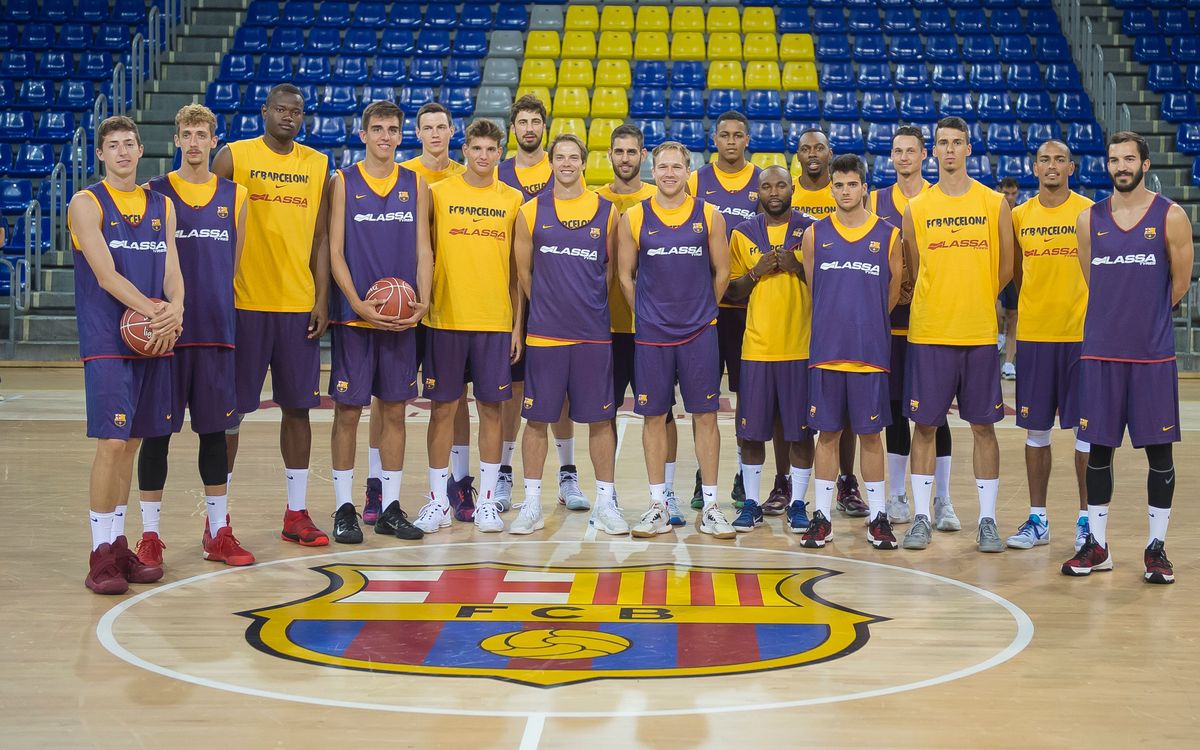 Completado el primer entrenamiento del Barça Lassa 2016/17