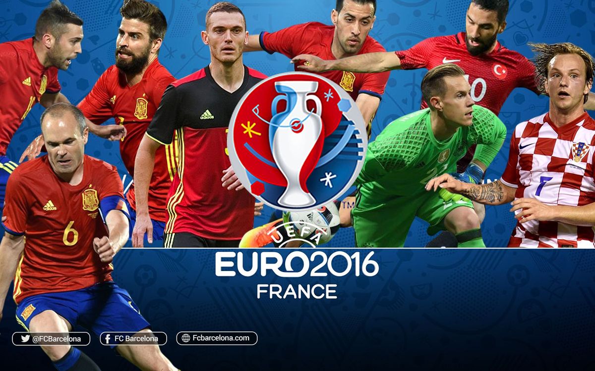 Repaso de las actuaciones de los jugadores del FC Barcelona en la Eurocopa 2016