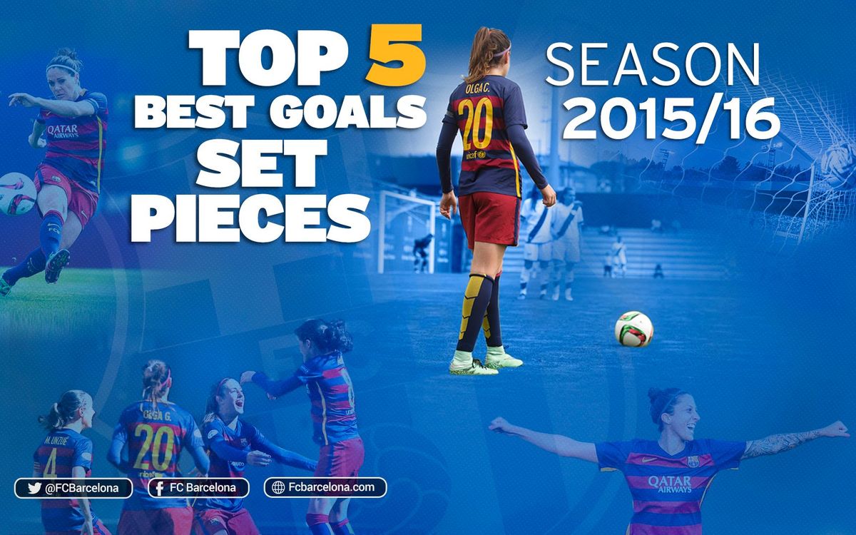 Els cinc millors gols de jugada d’estratègia del Barça Femení