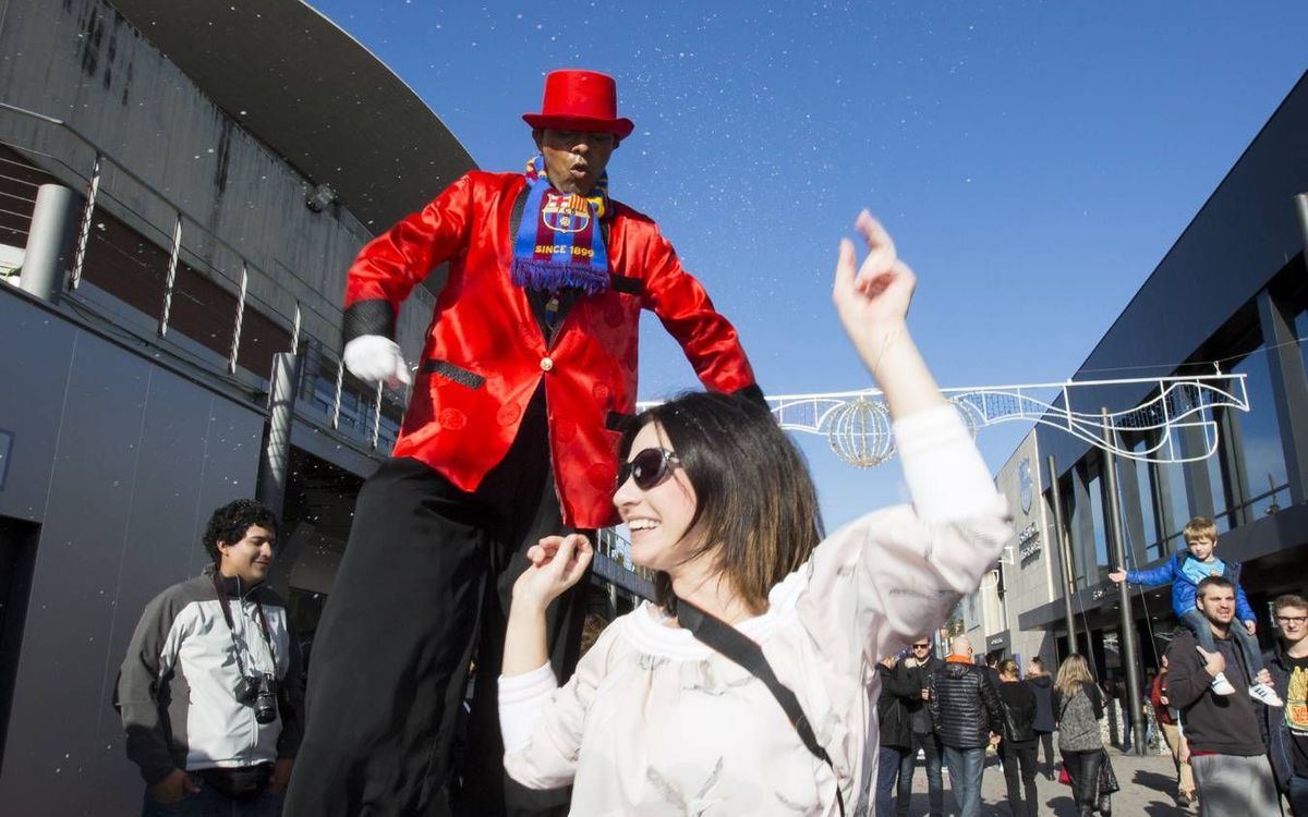 Ensayo de fin de año en el Camp Nou