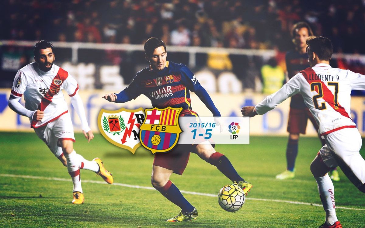 Rayo Vallecano: 1 - FC Barcelona: 5