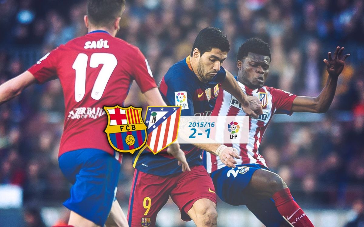 FC Barcelona: 2 - Atl. de Madrid: 1