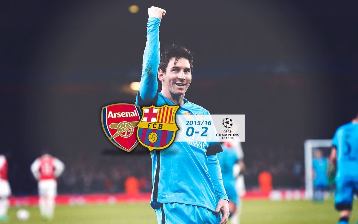 Arsenal: 0 - FC Barcelona: 2 (Champions League)