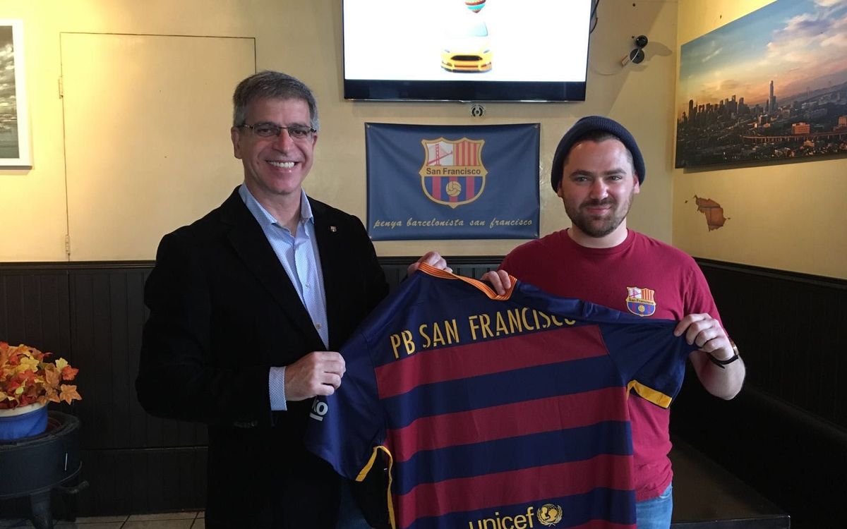 Jordi Mestre, amb la Penya de San Francisco