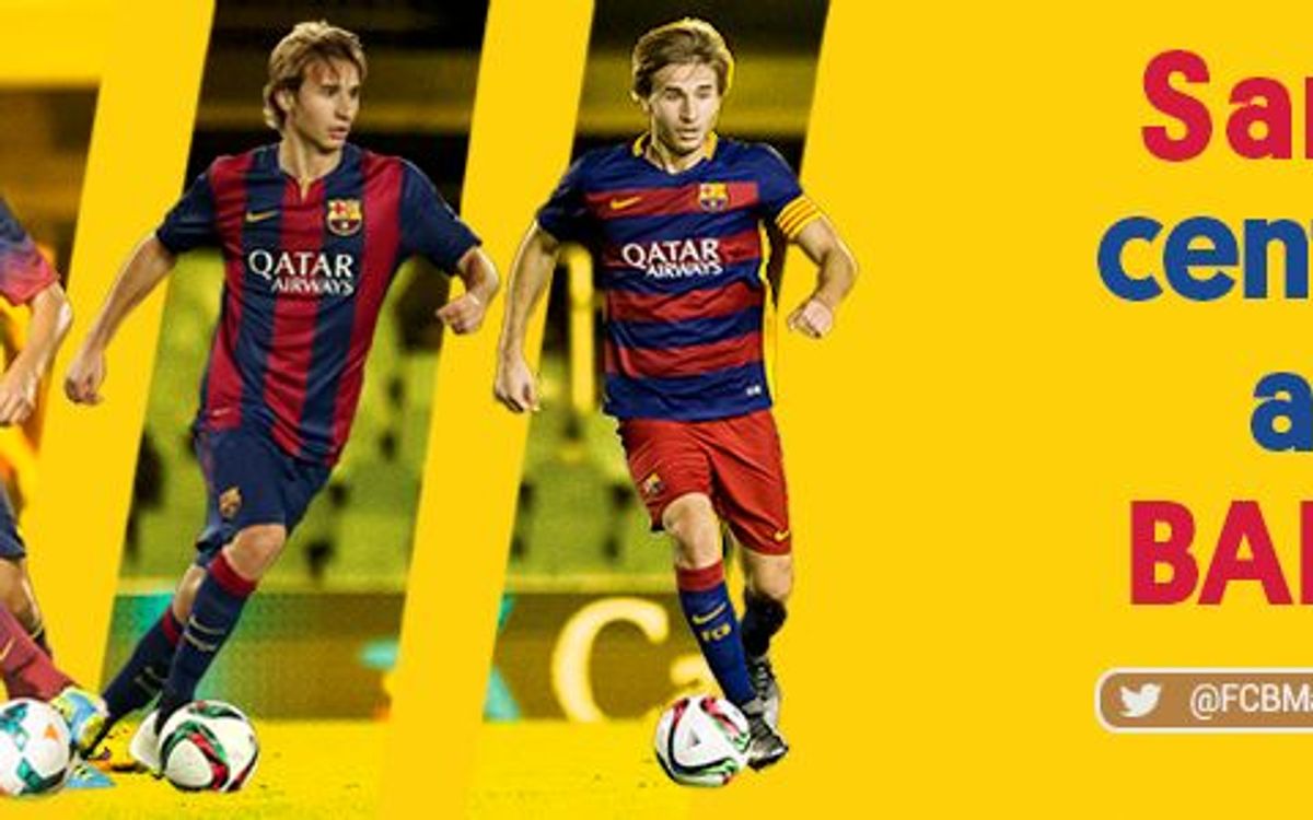 El capità Sergi Samper arriba als 100 partits amb el Barça B en només tres temporades