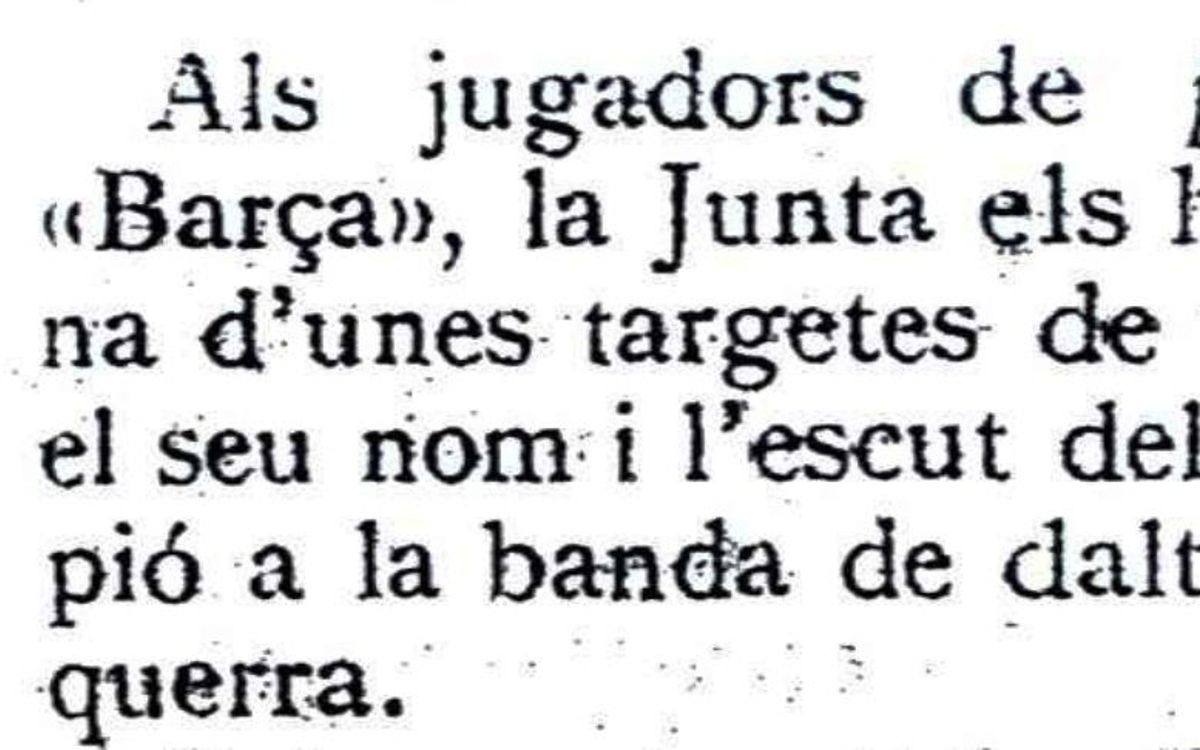 Cien años de la primera transcripción escrita del nombre más popular de nuestro Club