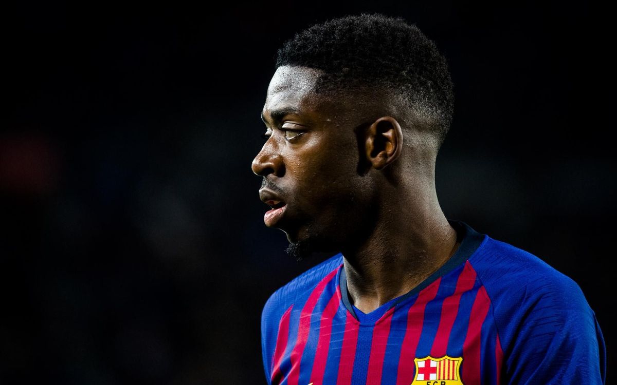 Dembélé, pequeña elongación en el bíceps femoral del muslo izquierdo