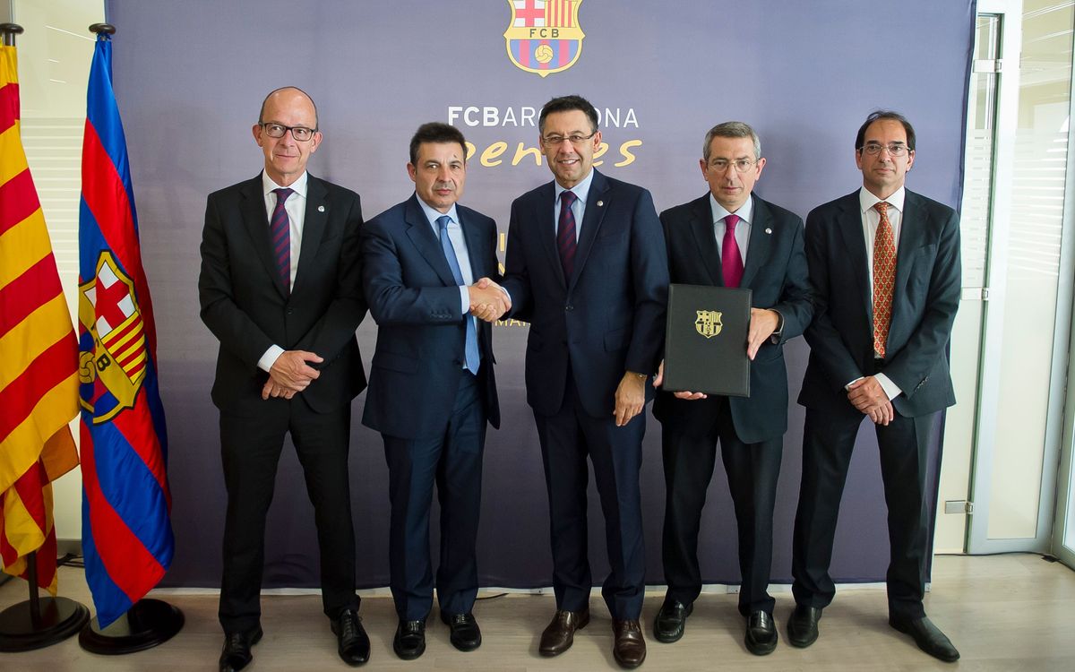 Signatura del conveni amb la Confederació