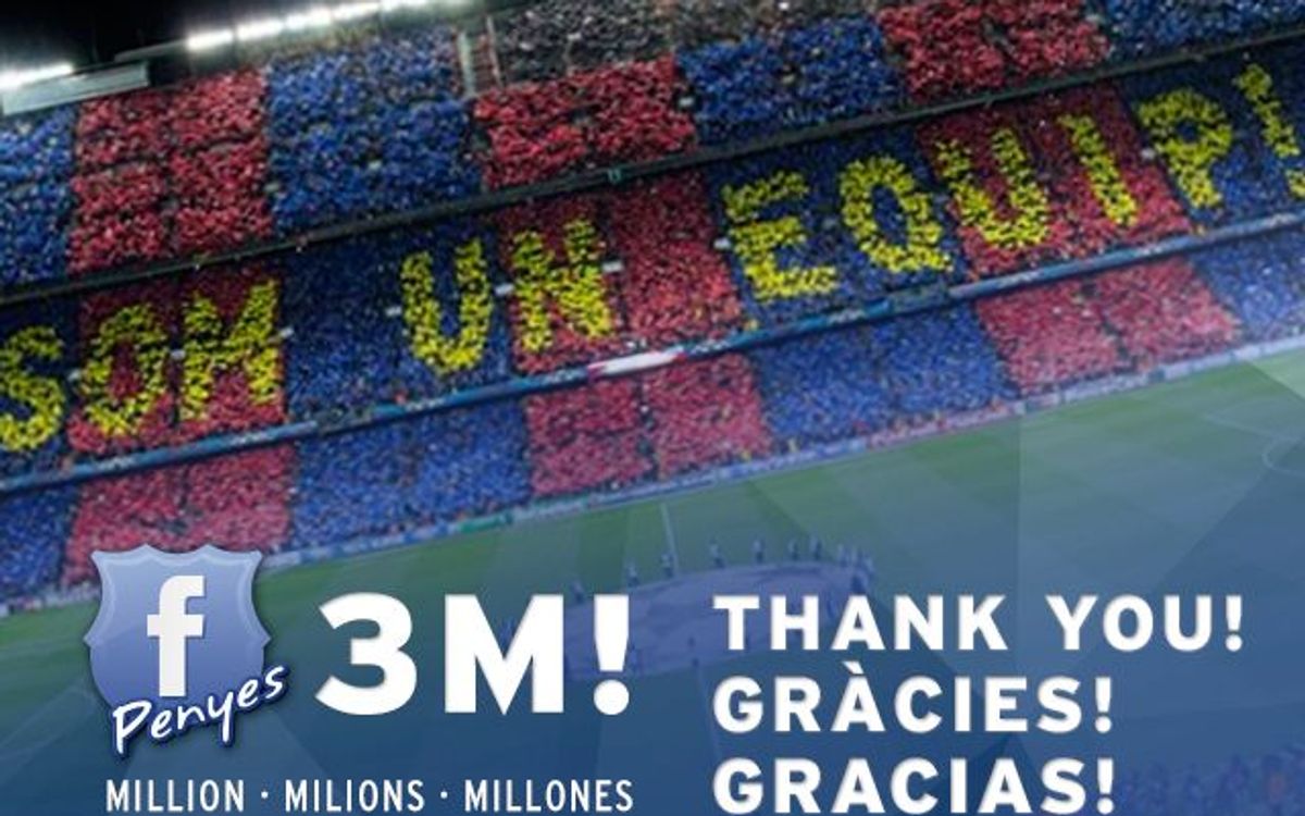 Ja som 3 milions al Facebook de Penyes