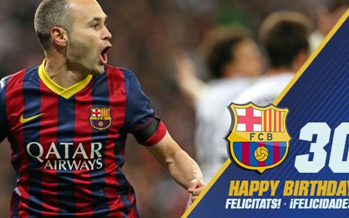 ¡Feliz cumpleaños, Andrés Iniesta!