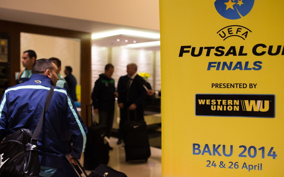 El Barça Alusport ya está en Bakú