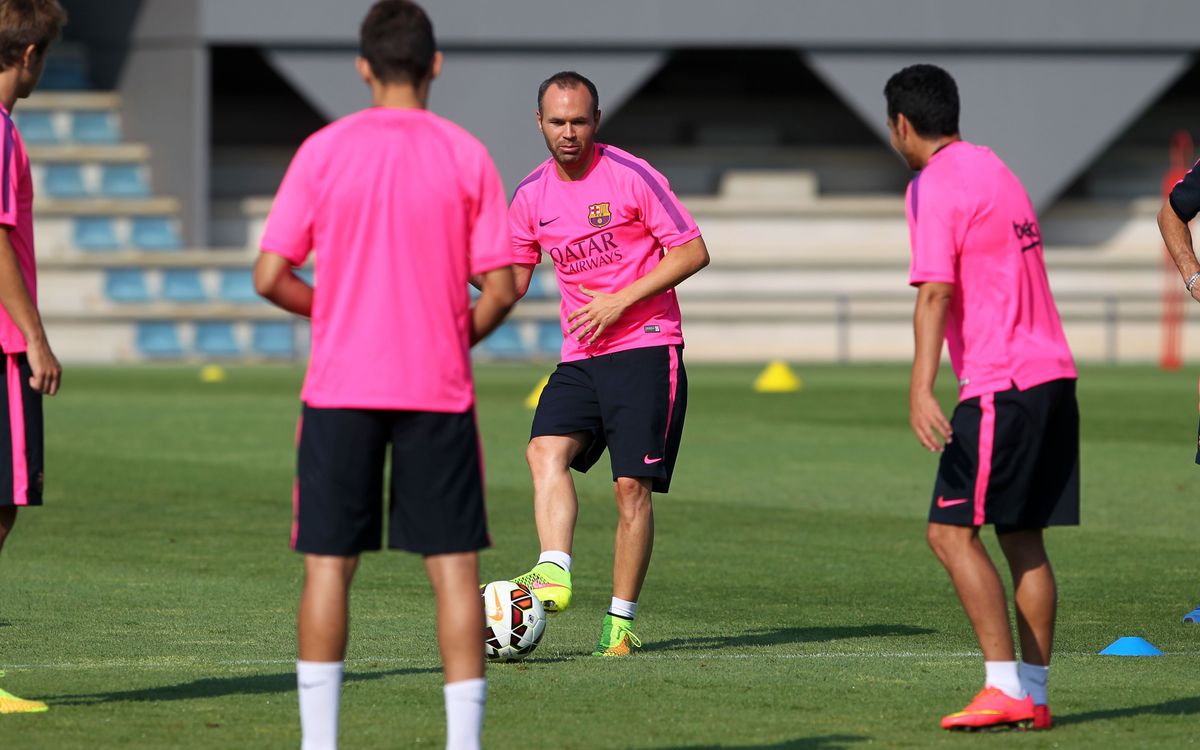 Rondo espectacular a l’entrenament
