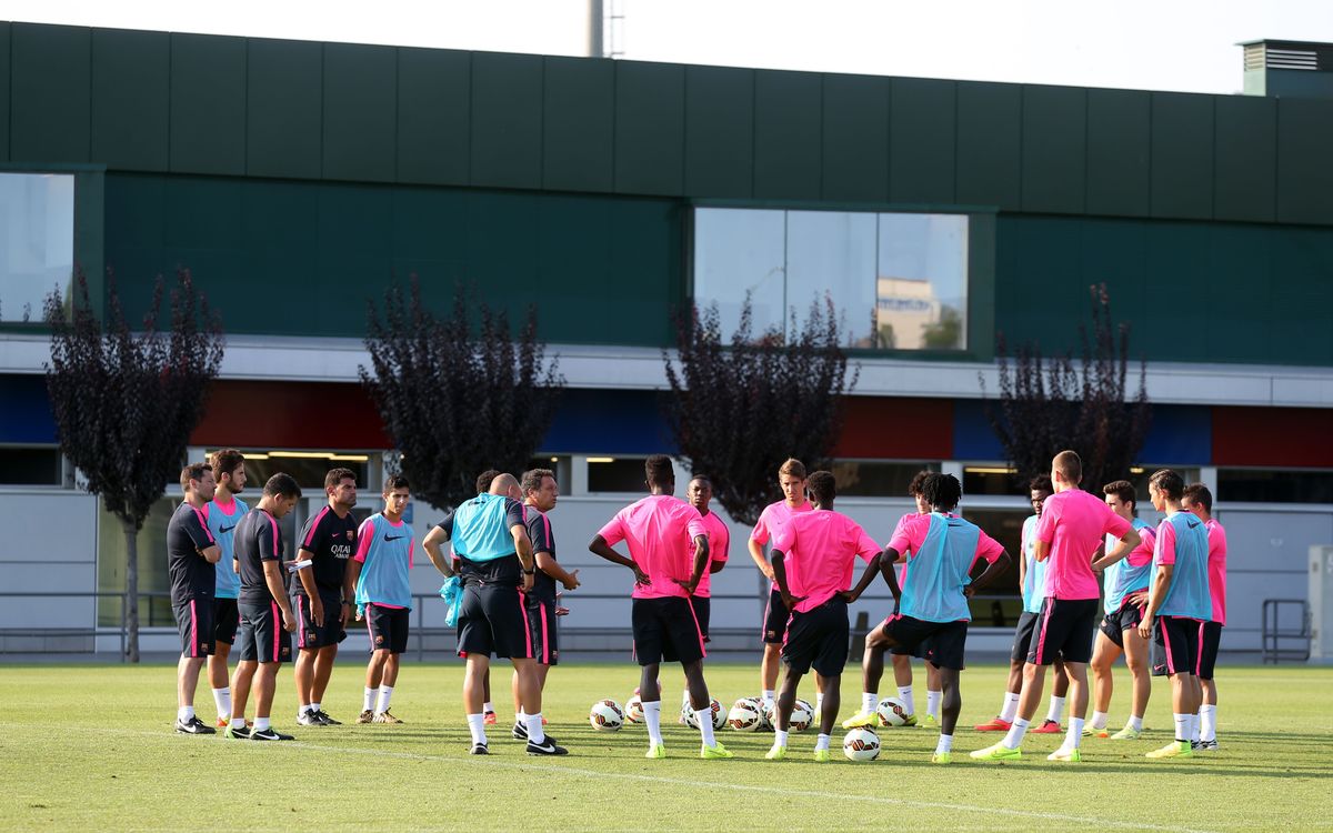 El Barça B vuelve a ejercitarse en la Ciudad Deportiva