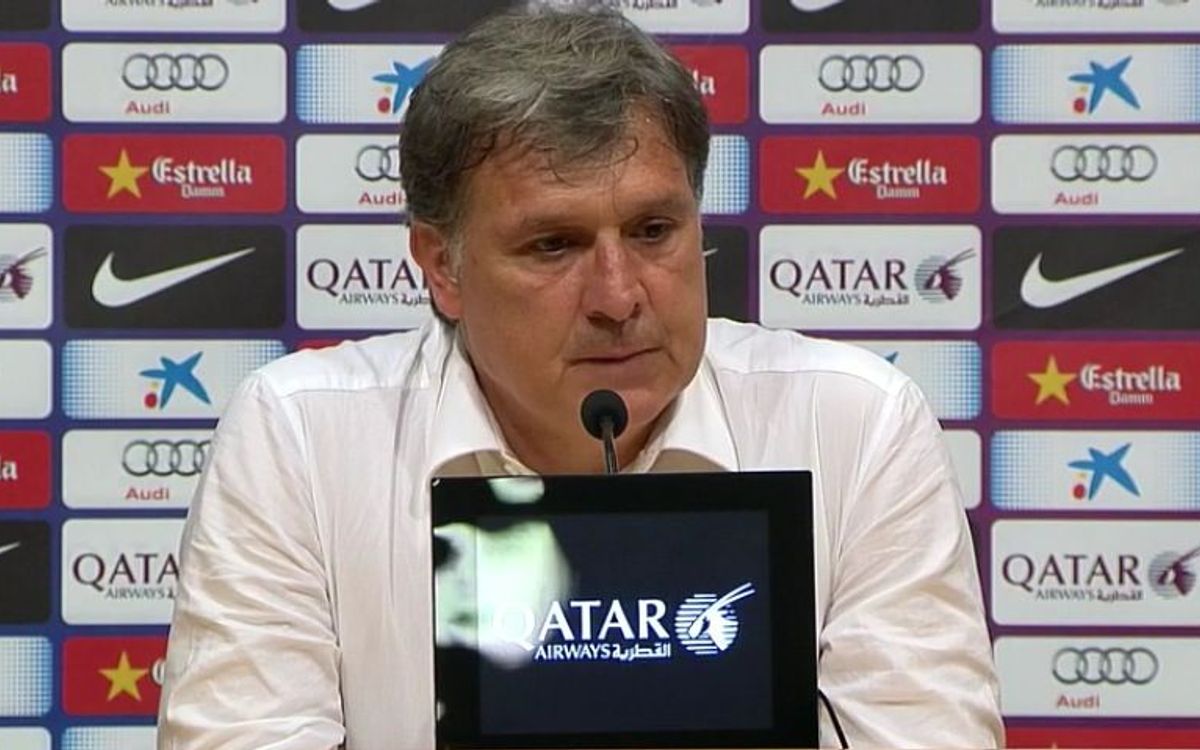Tata Martino anuncia que deja de ser técnico del FC Barcelona