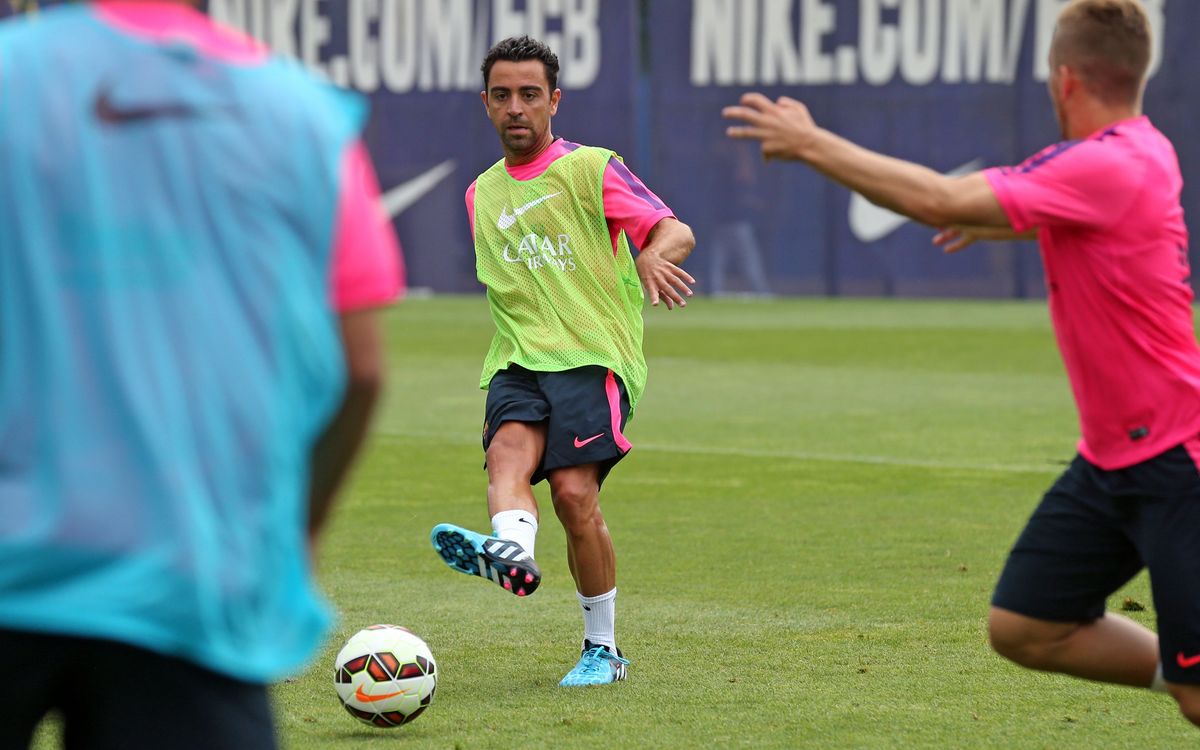 Xavi Hernàndez, amb una sobrecàrrega al bessó intern