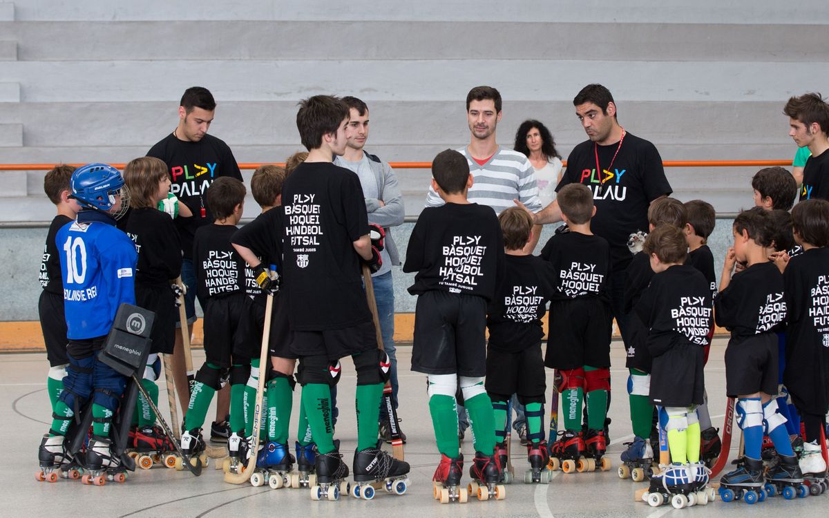 Sergi Fernández y Xavi Barroso, en el entrenamiento del CE Molins de Rei