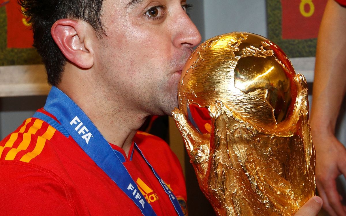 Xavi, primer jugador con cuatro Mundiales como azulgrana