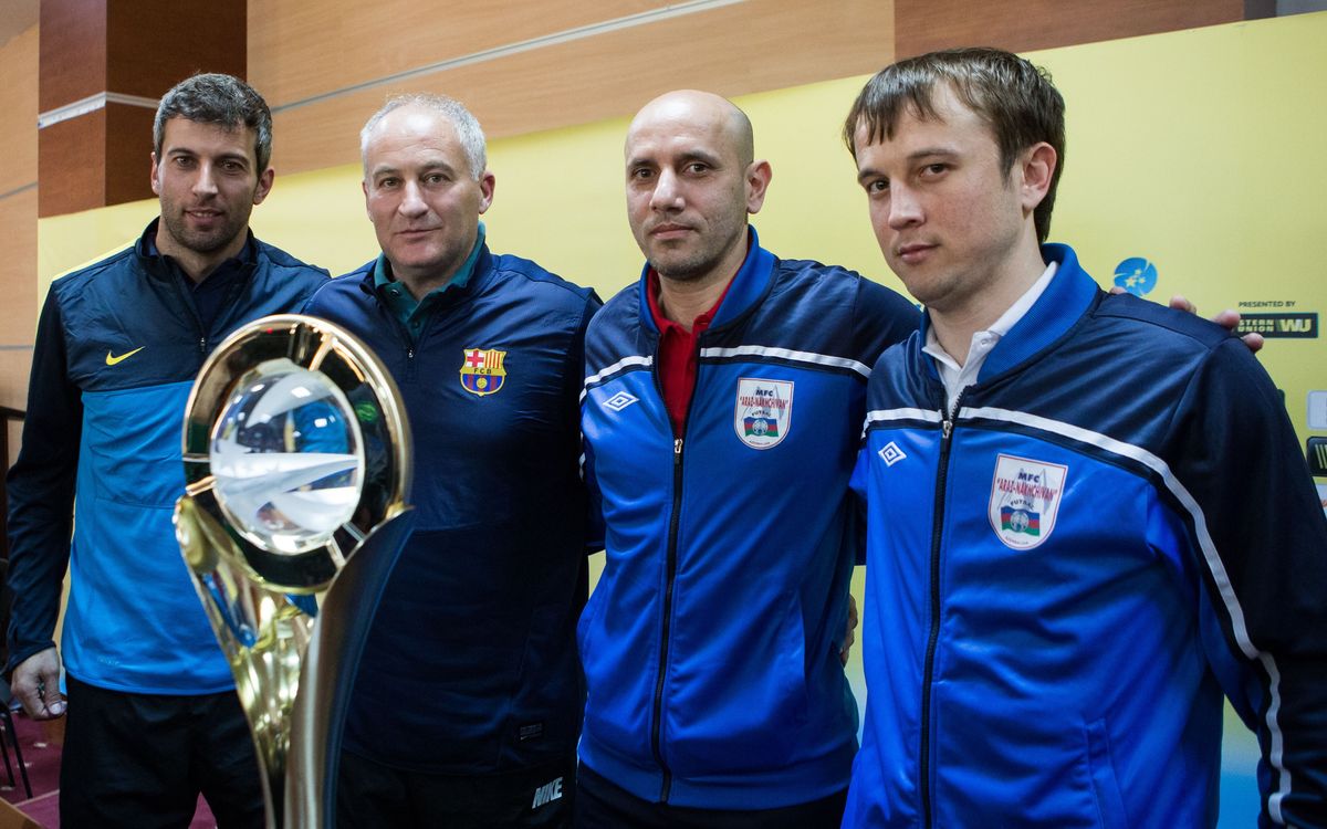 El entrenador del Araz, Alesio, es un ex jugador azulgrana