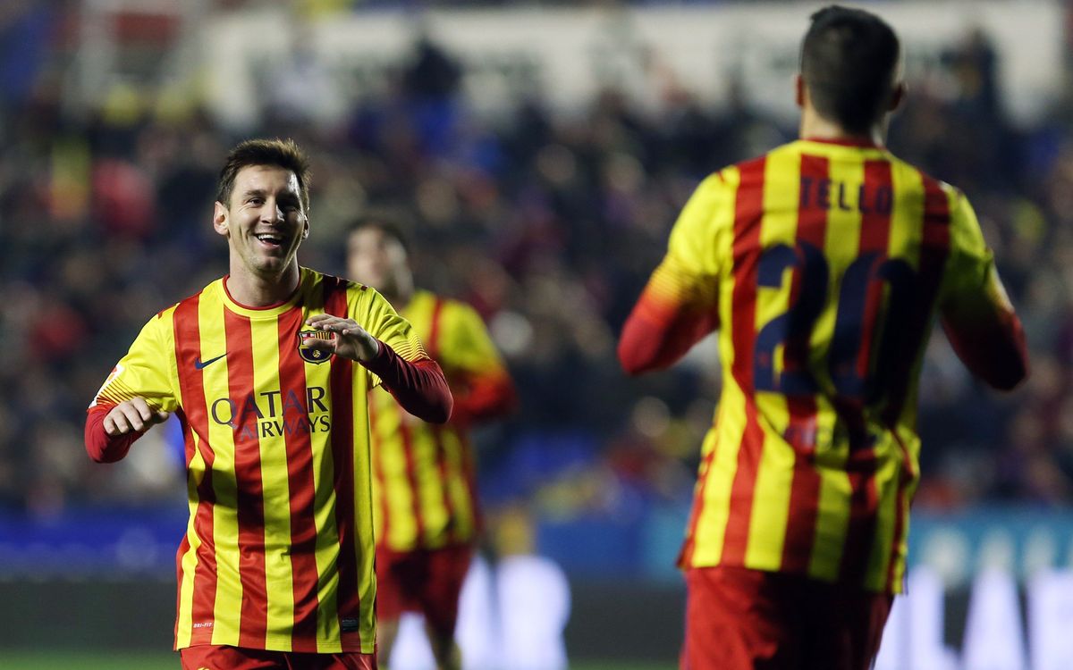 Primer triplet d’assistències de Messi