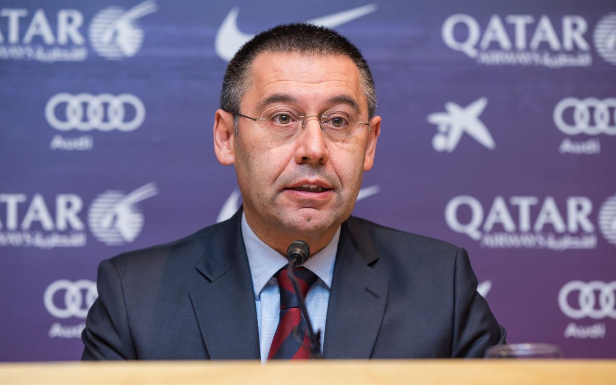 DIRECTE - Roda de premsa de Josep Maria Bartomeu