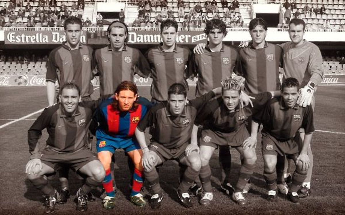 10 anys del debut de Leo Messi amb el Barça B