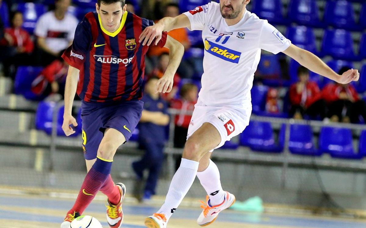 El joven Adrián Ortego, una de las joyas del Barça Alusport