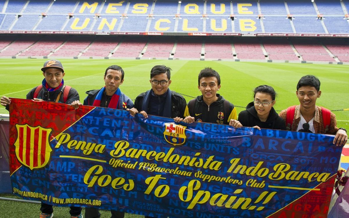 La Penya Barcelonista Indobarça Jakarta va visitar Barcelona