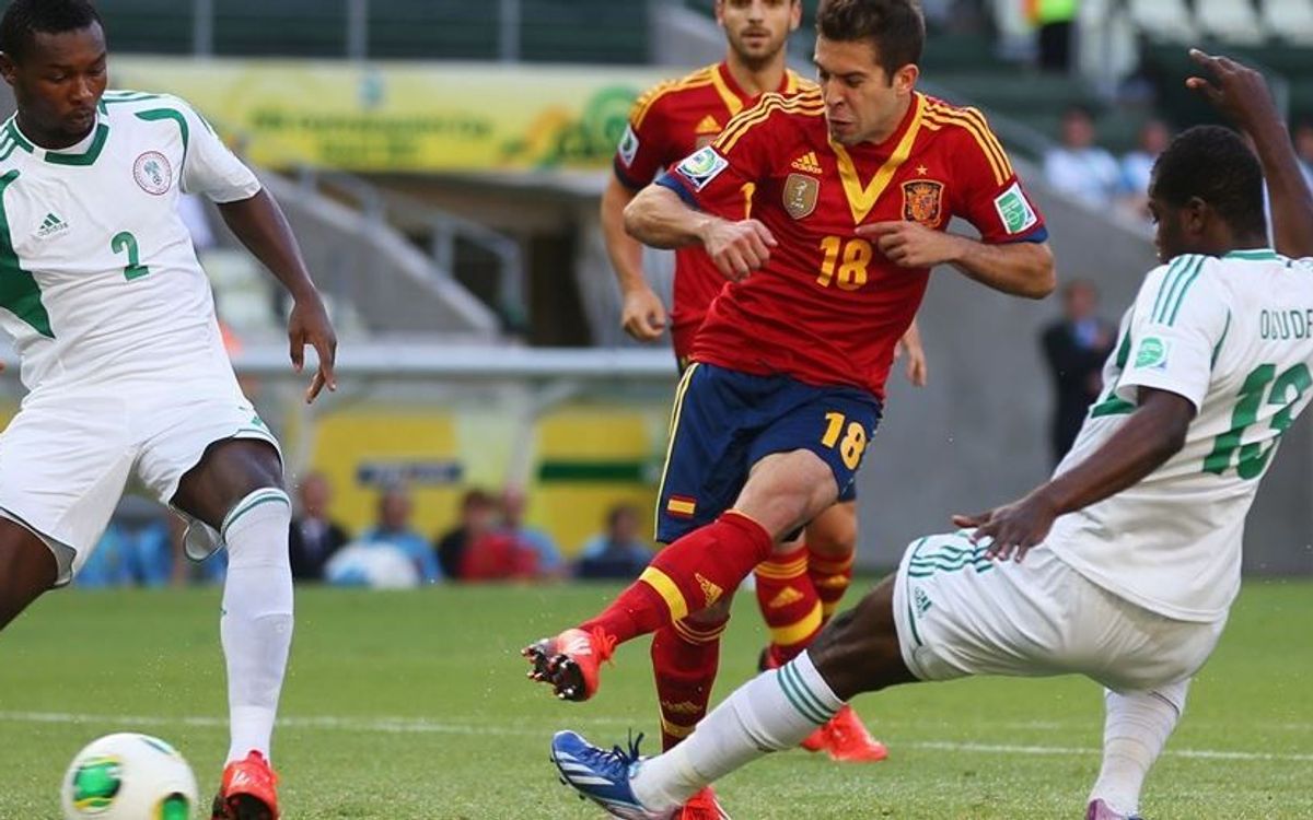 アルバのダブルゴールでスペイン勝利(0-3)