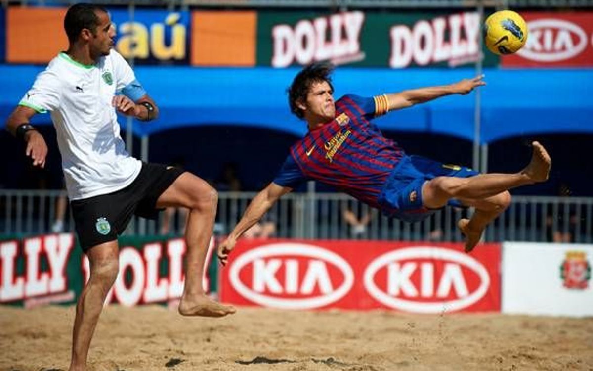 El FC Barcelona, rumb al III Mundialet de Clubs de Futbol Platja