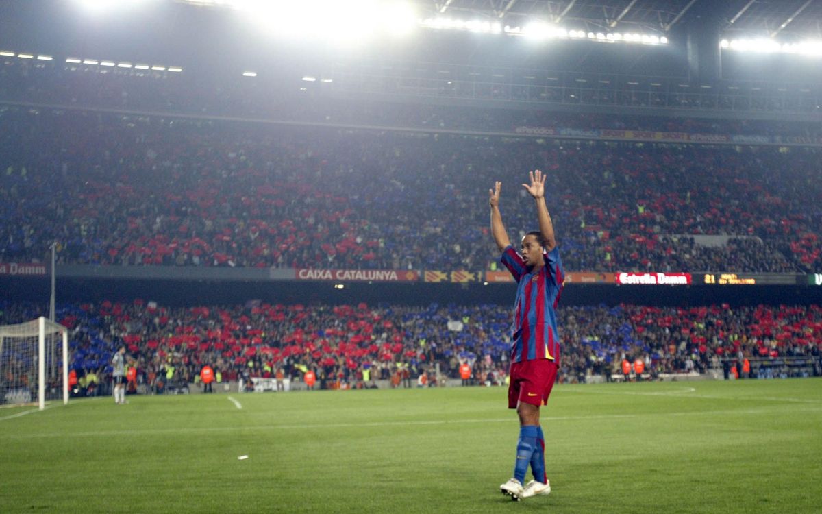 Les statistiques de Ronaldinho avec le FC Barcelone