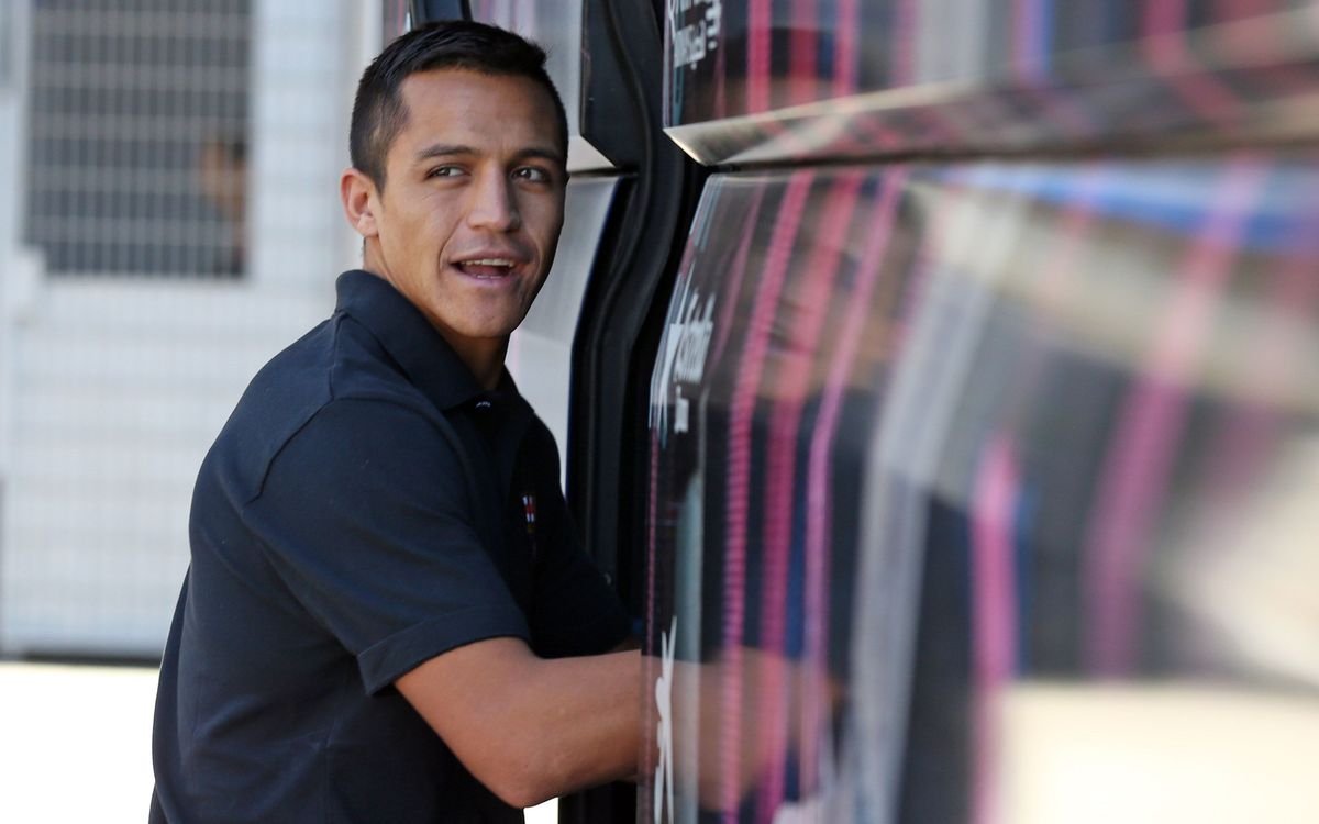 Abans del Milan, dins de l'autocar del FC Barcelona