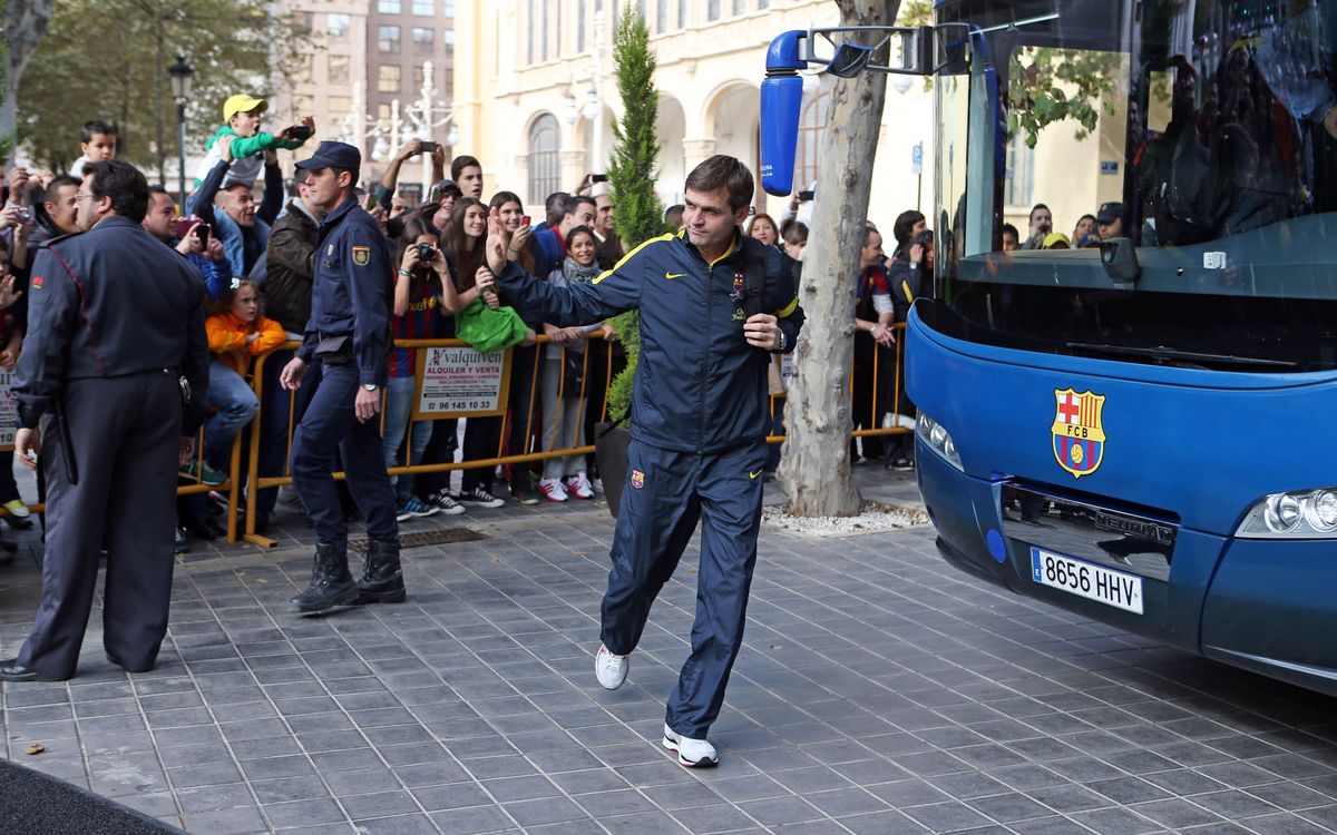 El Barça estrena equipació a València