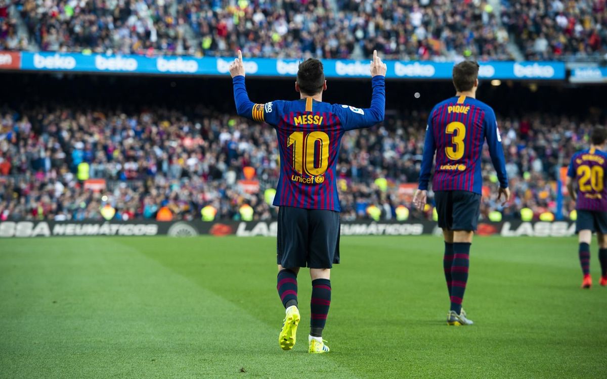 Leo Messi breaks 40 goal mark for the 10th consecutive season