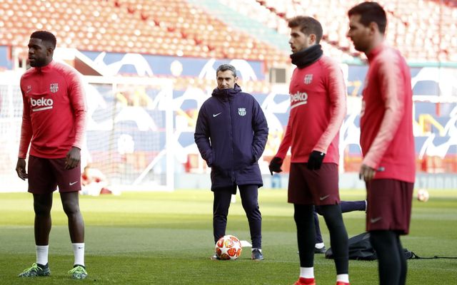 Entrenament a Old Trafford