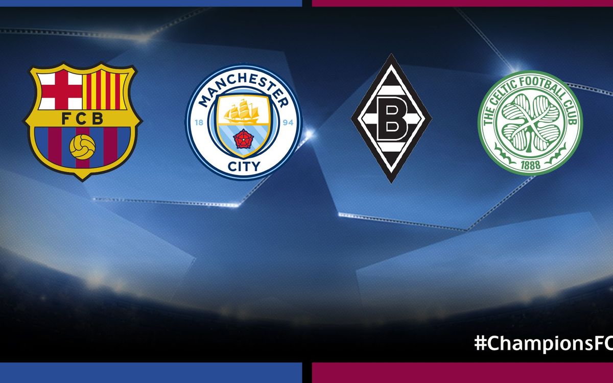 Manchester City, Mönchengladbach y Celtic, los rivales del Barça en la Champions
