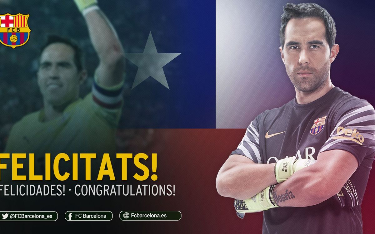 Claudio Bravo y Chile vuelven a reinar en América
