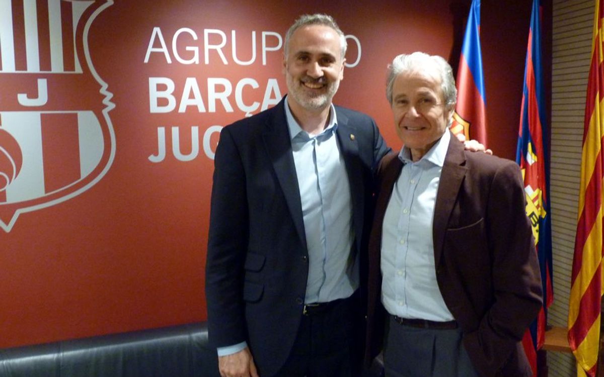 Reunión con los Veteranos del Basquet del FCB