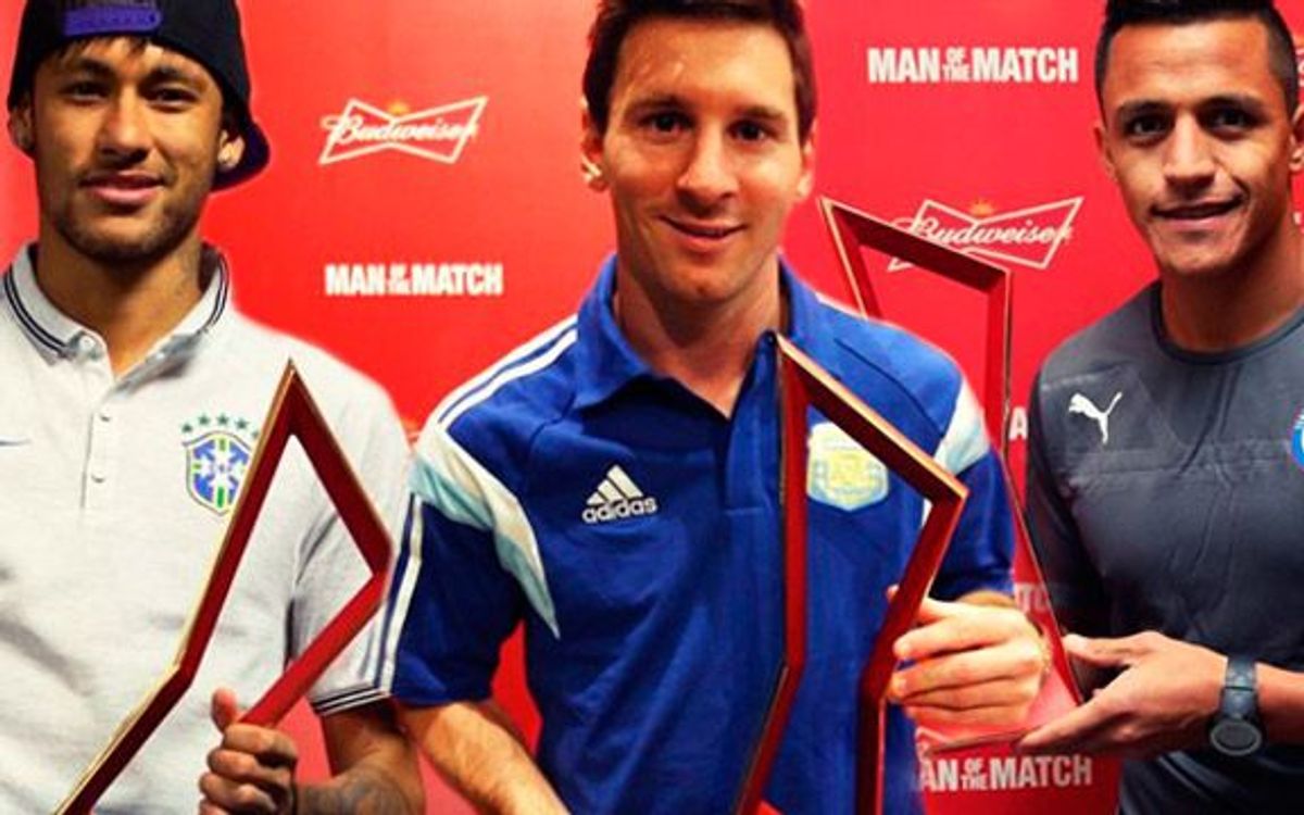 Tres MVP azulgrana en la primera jornada del Mundial de Brasil