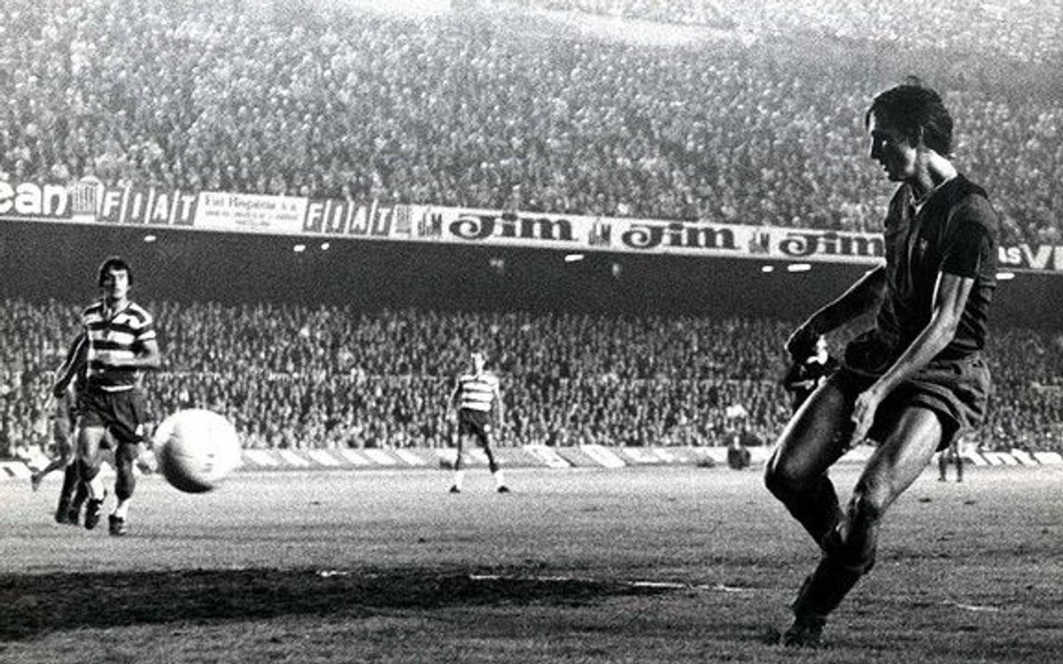 El Granada, víctima del goleador debut de Johan Cruyff vestido de azulgrana