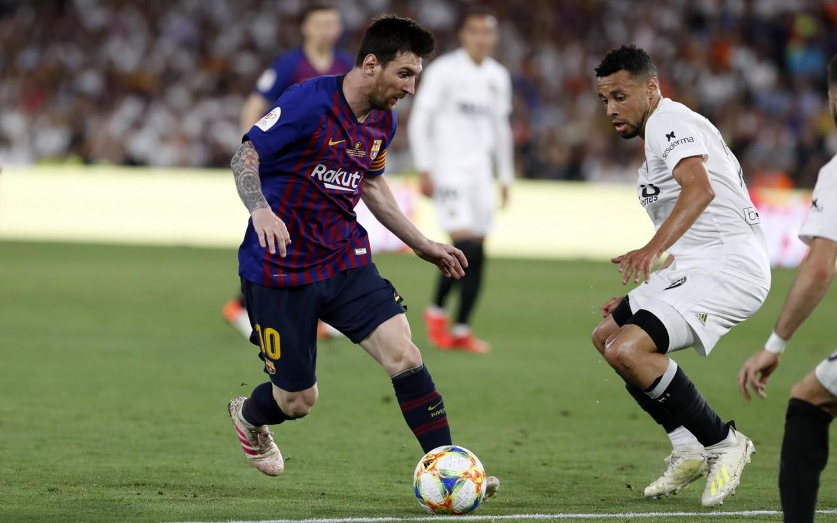 Leo Messi, scorer in six cup finals