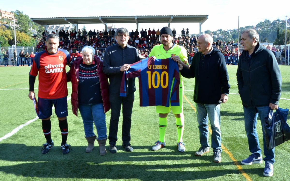 Victoria de la Agrupación en el centenario del CF Corbera